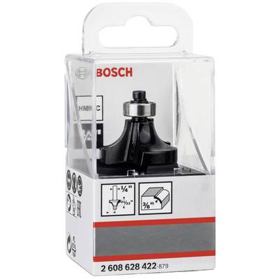 'Bohrer aus Hartmetall' in einer Bosch-Verpackung, zeigt Anwendungsbeispiele und technische Spezifikationen auf der Vorderseite der Schachtel.