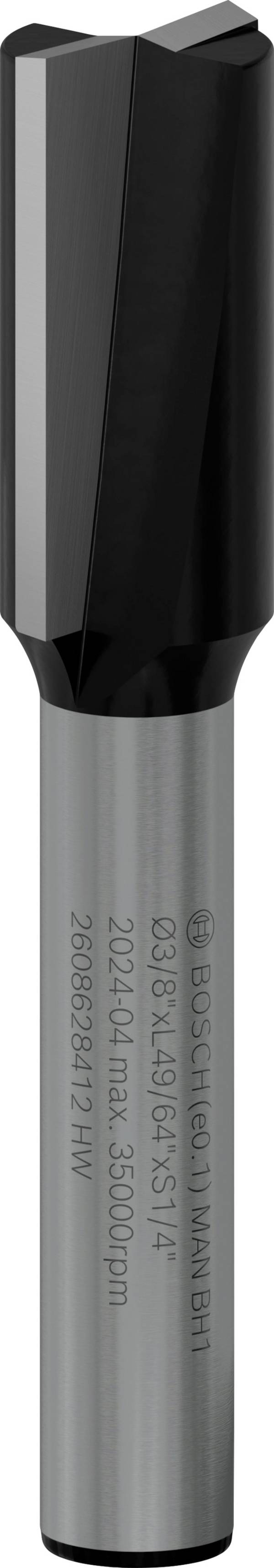 Bosch Accessories 2608628412 Nutfräser Länge 51 mm Produktabmessung, Ø 9.5 mm Arbeits-Länge 19.60 mm Schaftdurchmesser 6.35 mm 1 Stück