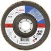 Bosch Accessories 2608603659 X431 Fächerschleifscheibe Durchmesser 125 mm Bohrungs-Ø 22.33 mm Körnung (num) 120 Stahl 1 St.