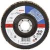 Bosch Accessories 2608603657 X431 Fächerschleifscheibe Durchmesser 125 mm Bohrungs-Ø 22.33 mm Körnung (num) 60 Stahl 1 St.
