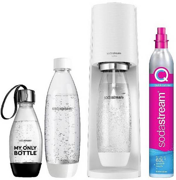 Sodastream Wassersprudler Terra Vorteilspack Weiß
