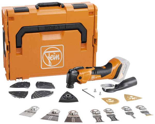 Fein Multimaster AMM 500 Plus Top 71293863000 Akku-Multifunktionswerkzeug ohne Akku, ohne Ladegerät, mit Zubehör, inkl. Koffer 33teilig 18 V Anzahl mitgelieferte Akkus 0