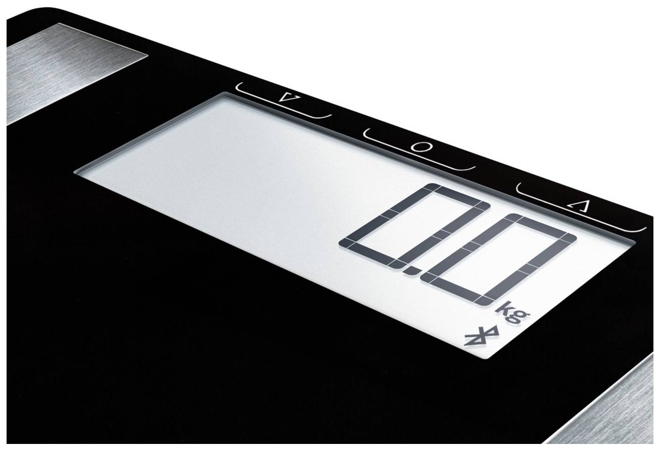 Elektronische Waage mit digitaler Anzeige zeigt '0.0 kg'.