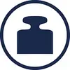 Ein blaues Symbol eines Gewichts in einem Kreis signalisiert Belastungskapazität.