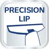 Ein stilisiertes Bild eines Präzisionswerkzeugs mit der Aufschrift 'PRECISION LIP'.