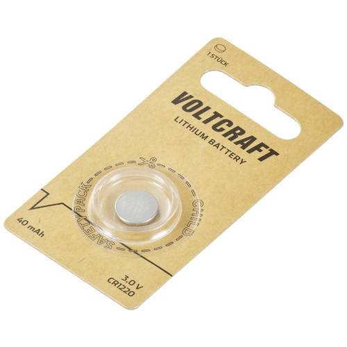 VOLTCRAFT Knopfzelle CR 1220 3 V 1 St. 40 mAh Lithium LM1220