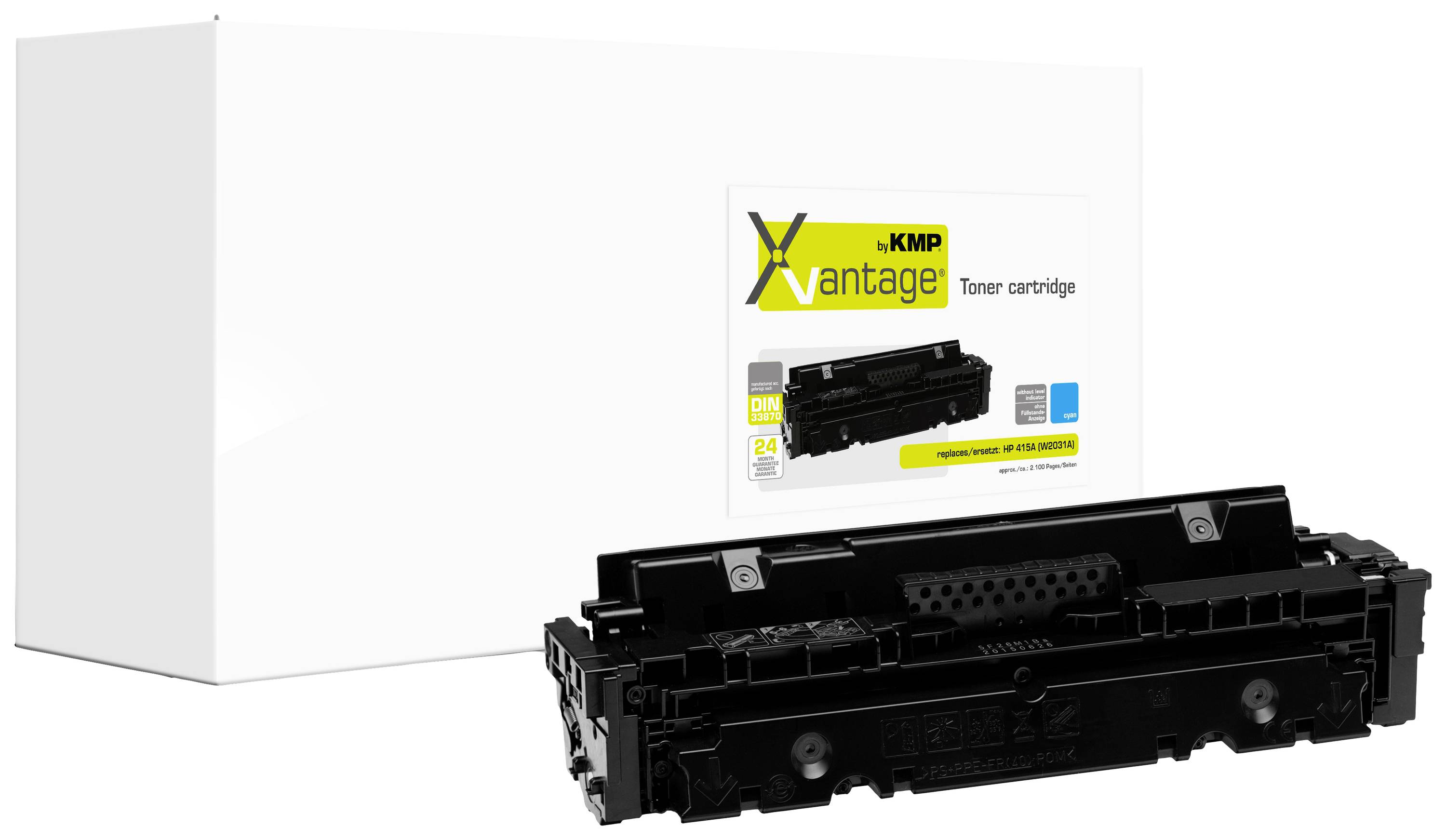 KMP XVantage®  cyan Toner kompatibel zu HP 415A (W2031A)