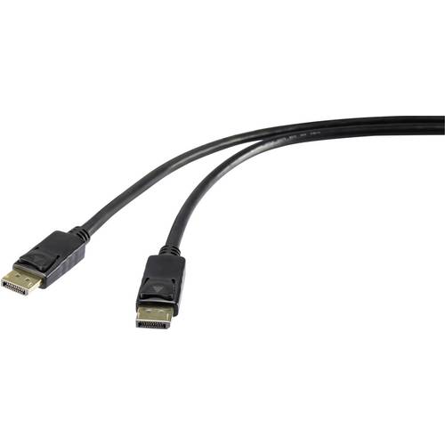 Renkforce DisplayPort Anschlusskabel DisplayPort Stecker, DisplayPort Stecker 5.00 m Schwarz RF-5234036 vergoldete Steck...