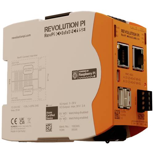 Thumbnail - Revolution Pi by Kunbus RevPi Connect SE 8 GB PR100368 SPS-Erweiterungsmodul 24 V/DC