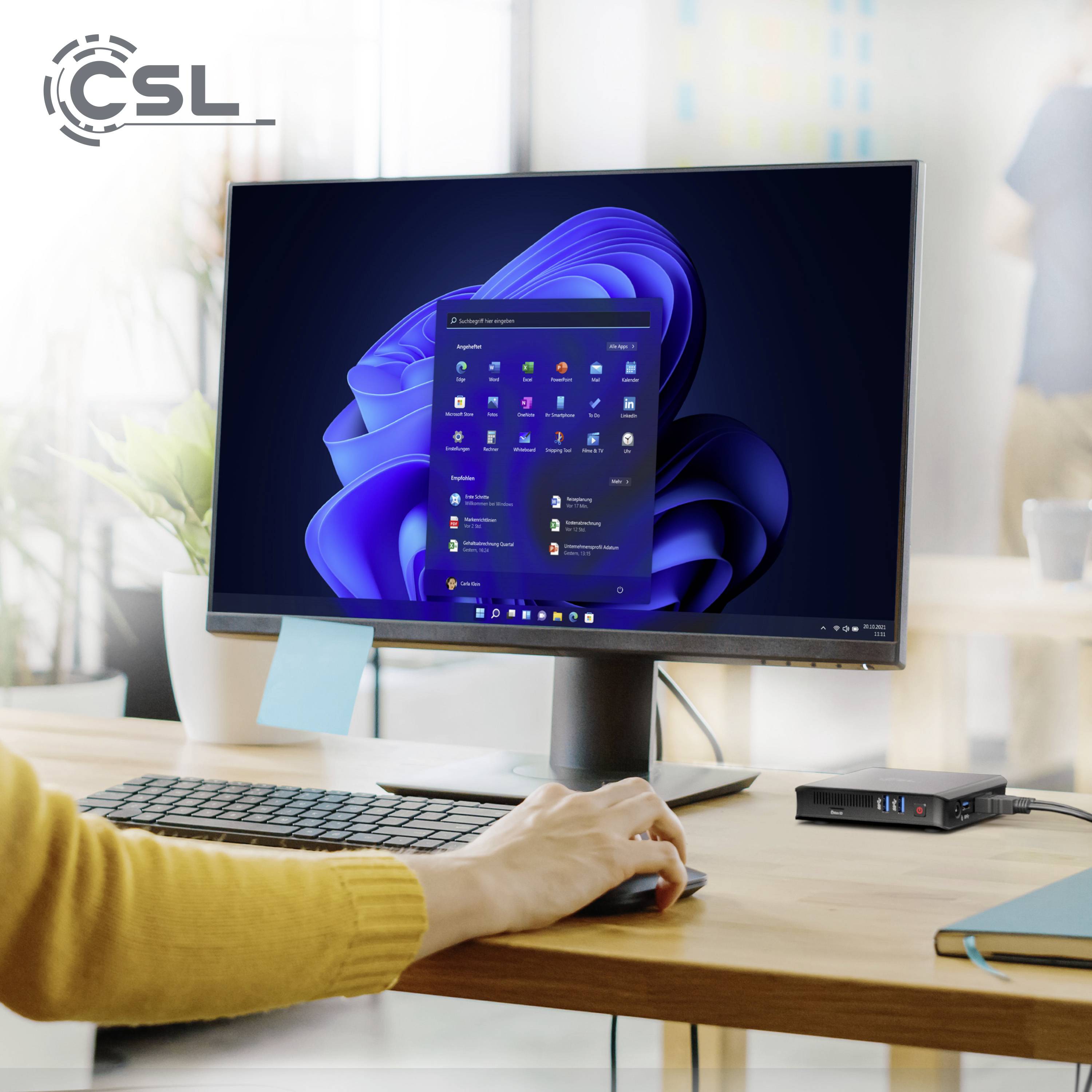 Mini PC am Arbeitsplatz