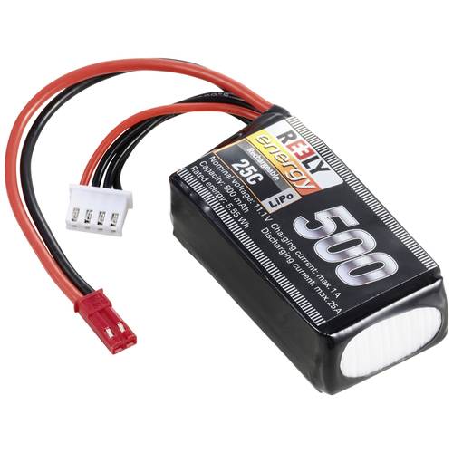 Reely Modellbau-Akkupack (LiPo) 11.1 V 500 mAh Zellen-Zahl: 3 25 C Softcase BEC