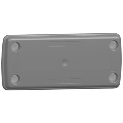 CONTA-CLIP KDS-BP 8/16 BK Blindplatte     Polyamid 6.6 Schwarz 10 St.