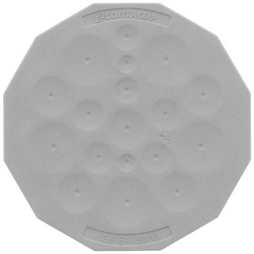 CONTA-CLIP KES-E-R 50/18 A GR Kabeleinführung Plattenstärke (max.) 2.5 mm Thermoplastisches Elastomer Grau 1 St.