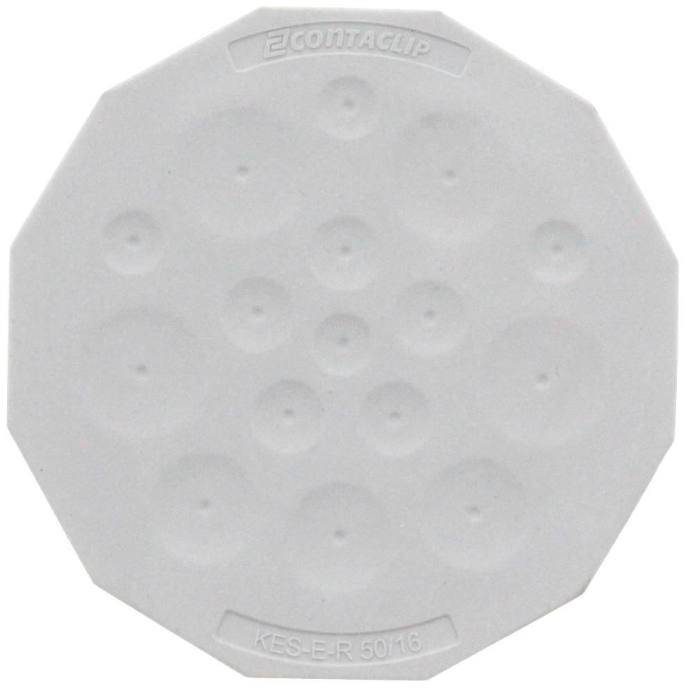 CONTA-CLIP KES-E-R 50/16 B GR Kabeleinführung Plattenstärke (max.) 4 mm Thermoplastisches Elastomer Grau 1 St.