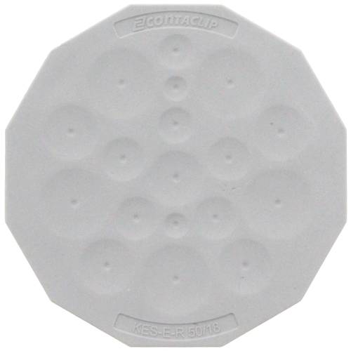 CONTA-CLIP KES-E-R 50/18 B GR Plattenstärke (max.) 4 mm Thermoplastisches Elastomer Grau 1 St.