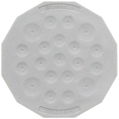 CONTA-CLIP KES-E-R 50/20 B GR Kabeleinführung Plattenstärke (max.) 4 mm Thermoplastisches Elastomer Grau 1 St.