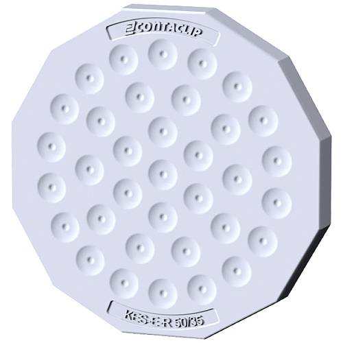 CONTA-CLIP KES-E-R 50/35 B GR Kabeleinführung Plattenstärke (max.) 4 mm Thermoplastisches Elastomer Grau 1 St.