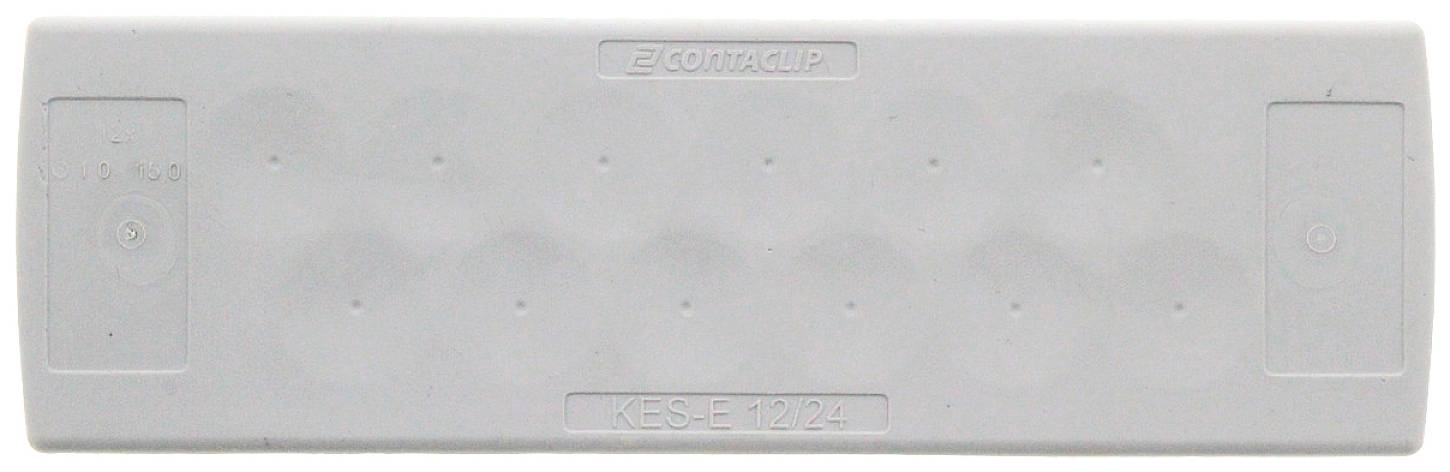 CONTA-CLIP KES-E 12/24 B GR Kabeleinführung Plattenstärke (max.) 4 mm Thermoplastisches Elastomer Grau 1 St.