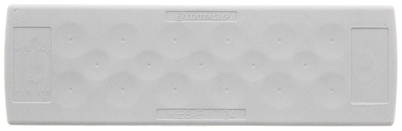 CONTA-CLIP KES-E 17/24 B GR Kabeleinführung Plattenstärke (max.) 4 mm Thermoplastisches Elastomer Grau 1 St.