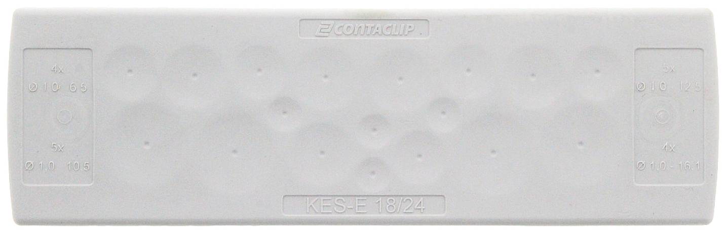 CONTA-CLIP KES-E 18/24 B GR Kabeleinführung Plattenstärke (max.) 4 mm Thermoplastisches Elastomer Grau 1 St.