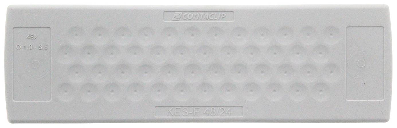 CONTA-CLIP KES-E 48/24 B GR Plattenstärke (max.) 4 mm Thermoplastisches Elastomer Grau 1 St.