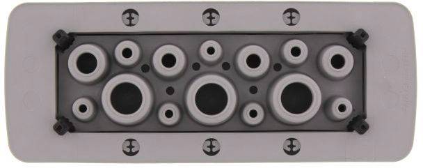 CONTA-CLIP KES-R 14/24 GR Kabeleinführung Plattenstärke (max.) 2 mm Polyamid 6.6 Grau 1 St.