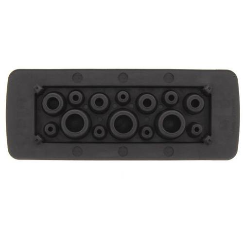 CONTA-CLIP KES-R 14/24 BK Kabeleinführung Plattenstärke (max.) 2 mm Polyamid 6.6 Schwarz 1 St.