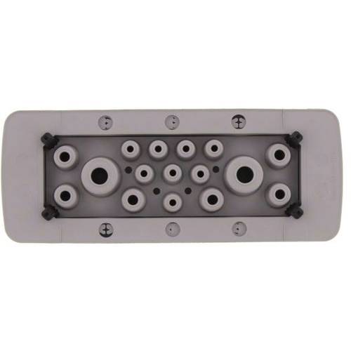 CONTA-CLIP KES-R 16/24 GR Kabeleinführung Plattenstärke (max.) 2 mm Polyamid 6.6 Grau 1 St.