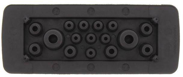 CONTA-CLIP KES-R 16/24 BK Kabeleinführung Plattenstärke (max.) 2 mm Polyamid 6.6 Schwarz 1 St.