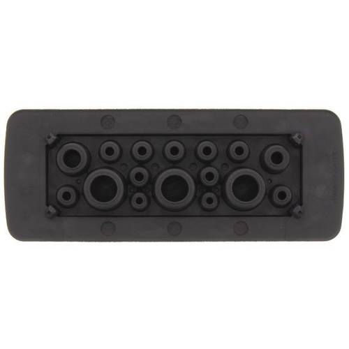 CONTA-CLIP KES-R 16-1/24 BK Kabeleinführung Plattenstärke (max.) 2 mm Polyamid 6.6 Schwarz 1 St.