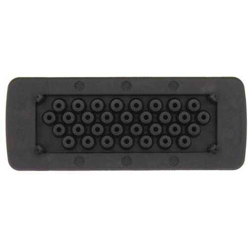 CONTA-CLIP KES-R 32/24 BK Kabeleinführung Plattenstärke (max.) 2 mm Polyamid 6.6 Schwarz 1 St.