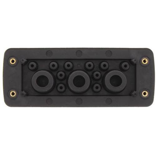 CONTA-CLIP KES-GB 13/24 BK Kabeleinführung Plattenstärke (max.) 2 mm Polyamid 6.6 Schwarz 1 St.