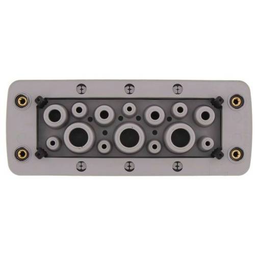 CONTA-CLIP KES-GB 14/24 GR Kabeleinführung Plattenstärke (max.) 2 mm Polyamid 6.6 Grau 1 St.