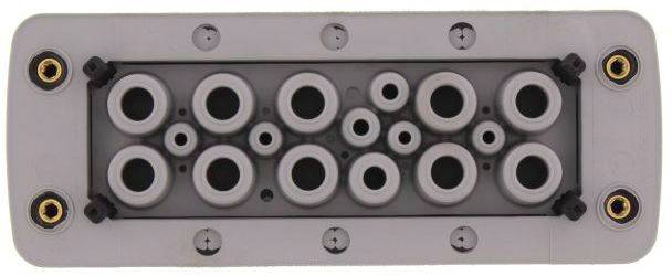 CONTA-CLIP KES-GB 17/24 GR Plattenstärke (max.) 2 mm Polyamid 6.6 Grau 1 St.