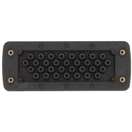 CONTA-CLIP KES-GB 32/24 BK Kabeleinführung Plattenstärke (max.) 2 mm Polyamid 6.6 Schwarz 1 St.