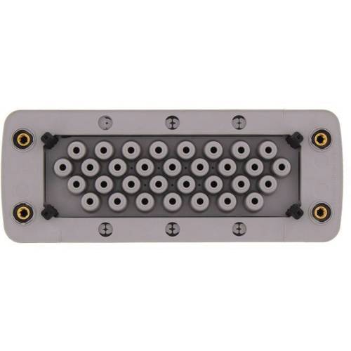 CONTA-CLIP KES-GB 32/24 GR Kabeleinführung Plattenstärke (max.) 2 mm Polyamid 6.6 Grau 1 St.