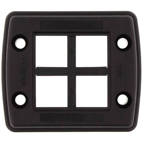 CONTA-CLIP KDS-Set 1-4 BK Kabeldurchführung Polyamid 6.6 Schwarz 1 St.
