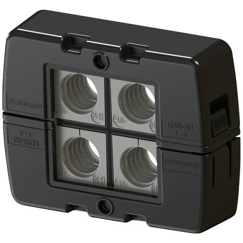 CONTA-CLIP KDSI-SET 1-4 BK Kabeldurchführung Polyamid 6.6 Schwarz 1 St.