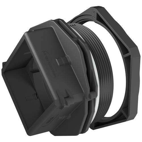 CONTA-CLIP 28613.4 Kabelverschraubung mit Gegenmutter, mit Dichtung, mit Zugentlastung M40 Polyamid 6.6 Schwarz 5 St.