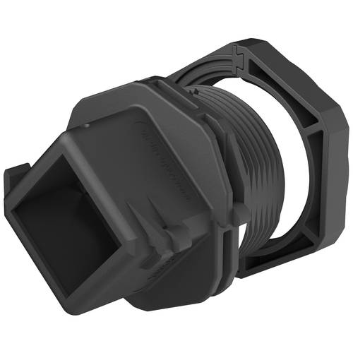 CONTA-CLIP 28612.4 Kabelverschraubung mit Gegenmutter, mit Dichtung, mit Zugentlastung M32 Polyamid 6.6 Schwarz 1 St.