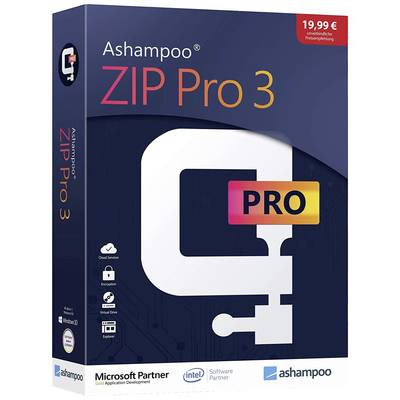 Ashampoo ZIP Pro 3 Vollversion, 1 Lizenz Windows Multimedia-Software