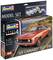 Revell Modellbausatz '69 Camaro SS 396', Maßstab 1:25, Schwierigkeitsgrad 4, inklusive Farben und Pinsel, zeigt ein rotes Auto.