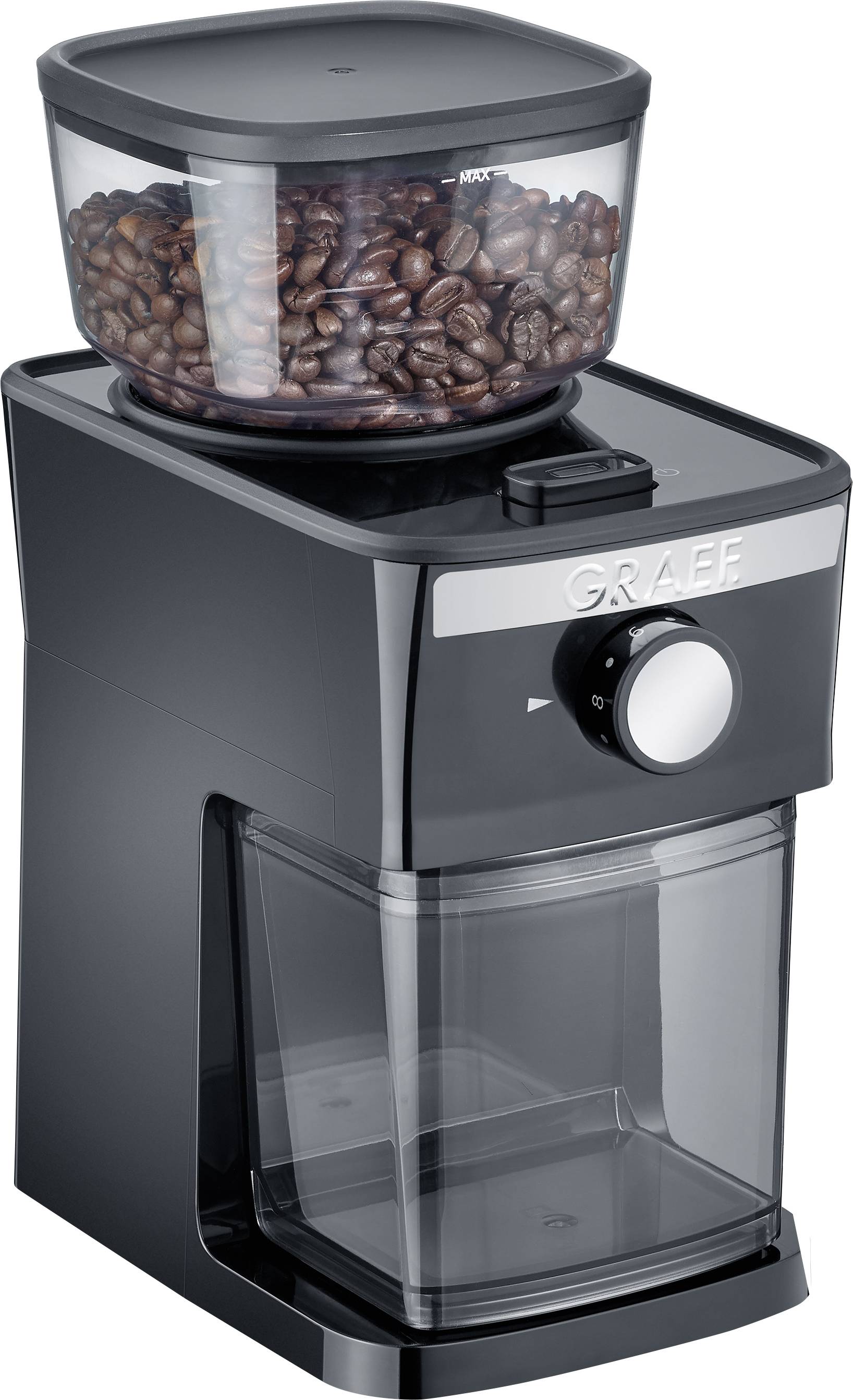 Graef CM252 CM252EU Kaffeemühle Schwarz Edelstahl-Scheibenmahlwerk