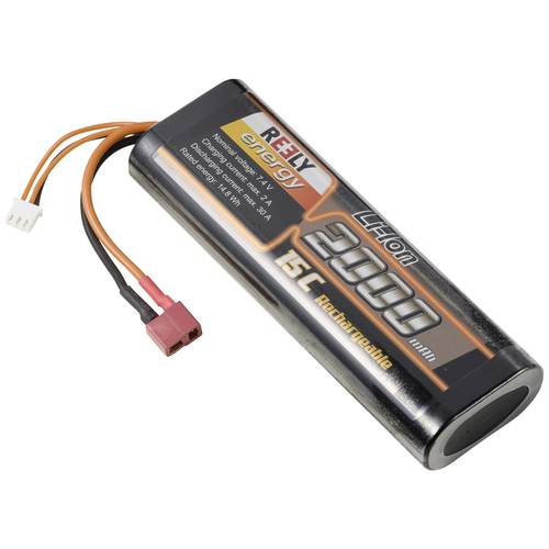 Reely Modellbau-Senderakku (LiIon) 7.4 V 2000 mAh Zellen-Zahl: 2 15 C Hardcase T-Stecksystem
