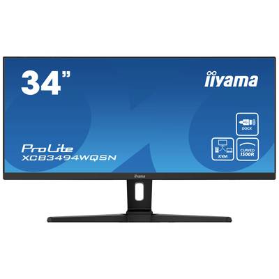 Iiyama ProLite XCB3494WQSN-B1 LCD-Monitor 86.4 cm (34 Zoll) EEK G (A - G) 3440 x 1440 Pixel UWQHD 0.4 ms HDMI®, DisplayP
