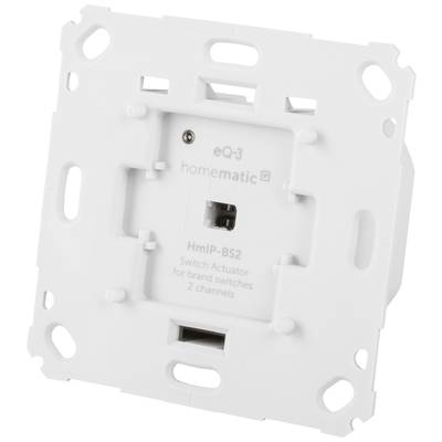 Lichtschalter-Modul Homematic IP HmIP-BS2, geeignet für Marken-Schalterprogramm, bietet 2 Kanäle für flexible Steuerung.