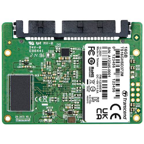 Transcend HSD372M 16 GB Interne Half-Slim SSD Industrie SATA III Industrial TS16GHSD372M