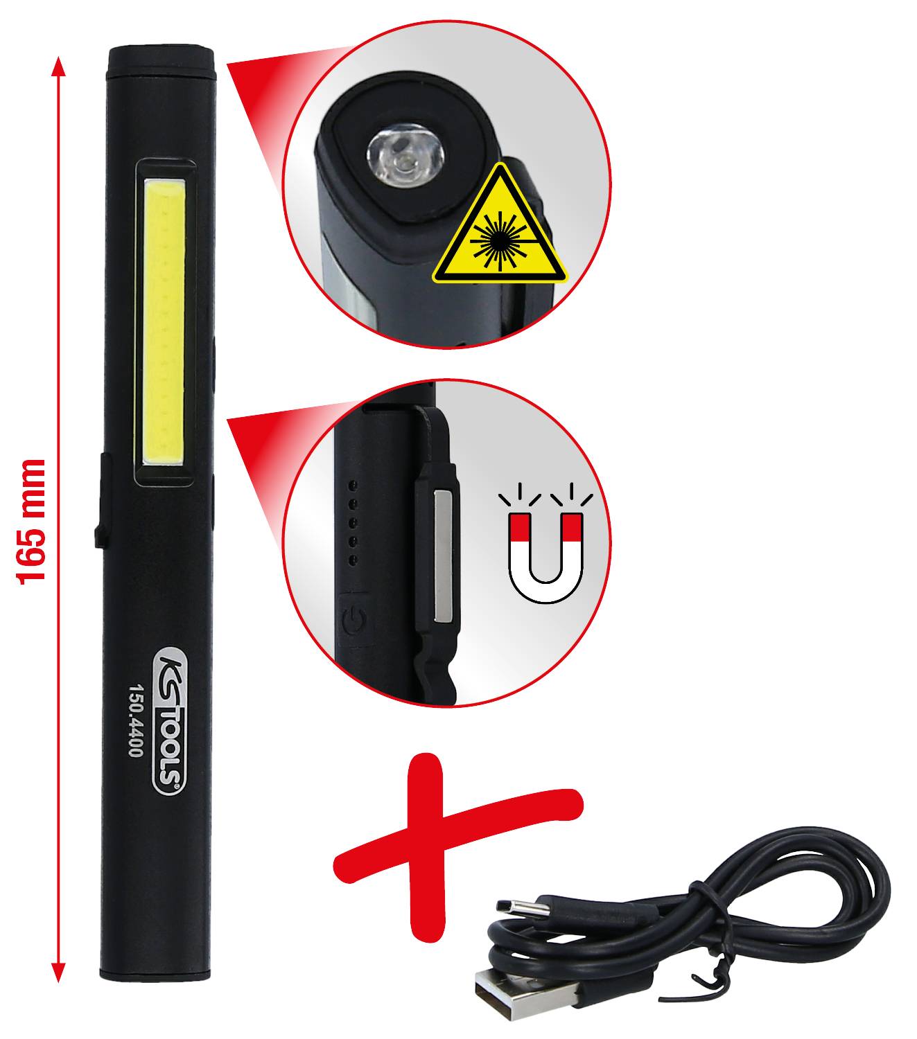 KS Tools 150.4400 1504400 UV-LED, LED Arbeitsleuchte akkubetrieben 350 lm-3