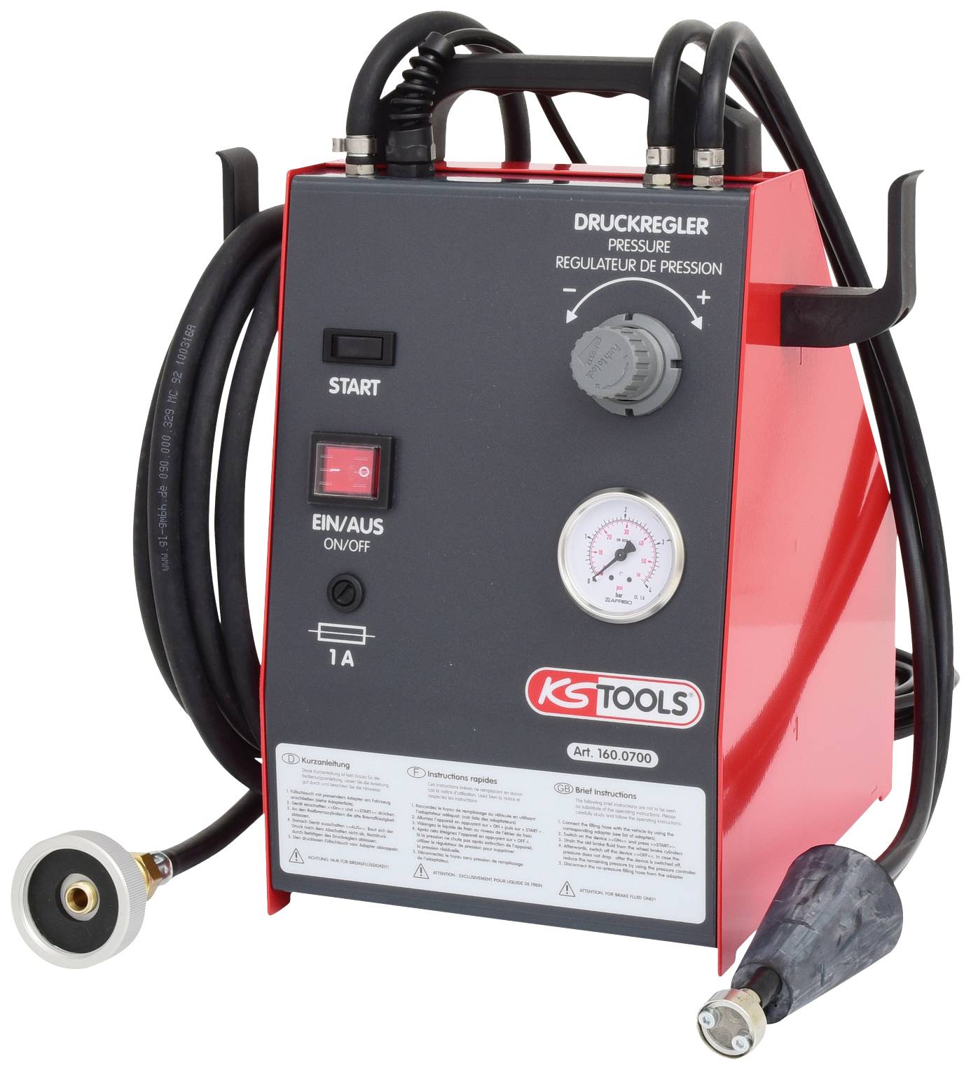 KS Tools 160.0700 Bremsenwartungsgerät KS5, 5 Liter