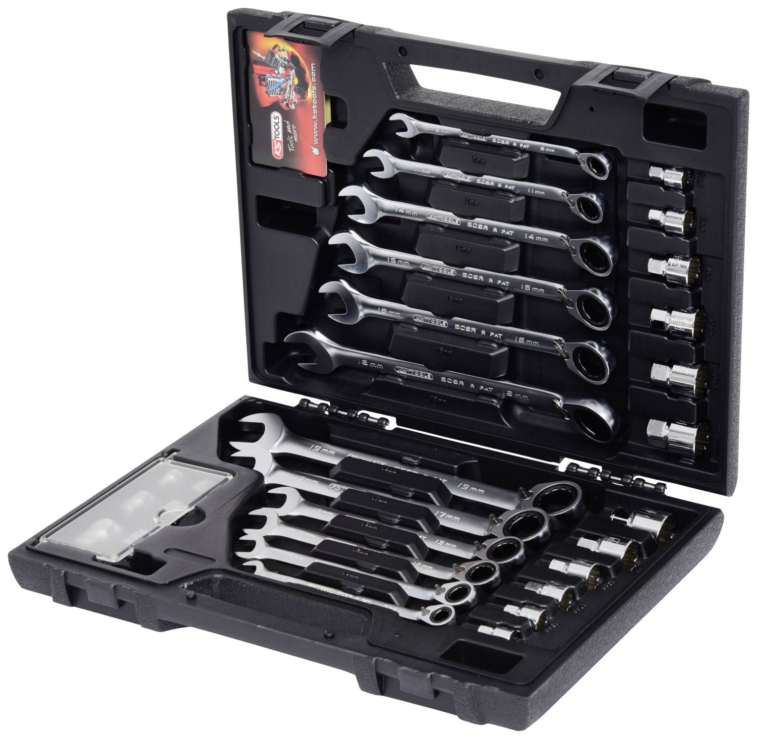 KS Tools 503.4960 5034960 Ring-Maulschlüssel-Satz 30teilig Schlüsselweite (Metrisch) 19 mm